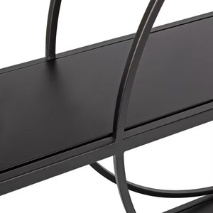 Luxury Dual Tier Display <b>shoe</b> Rack Modern Geometric Frame <b>Storage</b> Organizer <b>Space</b> <b>Saving</b> Stylish Home Accent Unit - Product Image 3