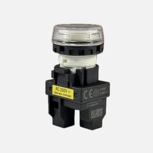 Indicateur LED industriel M22N-BC-TWA-YE 22mm Projection Ambre M22N-BN-TWA-WC Lumière pilote plate blanche IP66 pour OMRON - Product Image 2