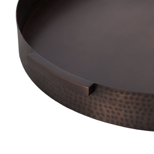 Plateau de service rond en métal de qualité supérieure, durable et sûr, pour mariage, restaurant, restauration et service alimentaire à prix avantageux. - Product Image 3