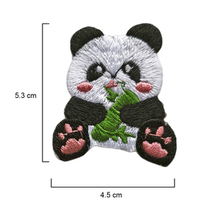 ชุดแพทช์ปักลายการ์ตูนแพนด้าแบบรีดติดเสื้อผ้าและกระเป๋า - Product Image 3