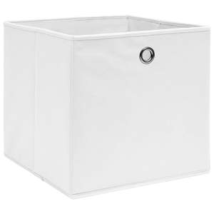 Juego de 10 Cajas de Almacenamiento de Tela No Tejida Blancas de 11 x 11 x 11 Pulgadas para Organizar Ropa - Product Image 2