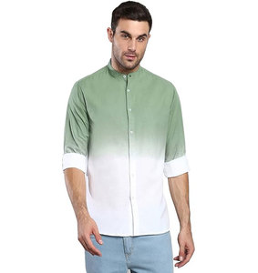 Vente en gros de nouvelles tendances chemises décontractées pour hommes manches longues anti-rides matériau respirant en spandex/polyester coupe régulière - Product Image 2