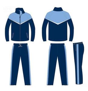 Conjunto Deportivo Unisex, Color Sólido, Bloques de Color, Manga Larga, Cierre con Cordón, Resistente al Viento, Transpirable, Poliéster y Algodón, Invierno - Product Image 1