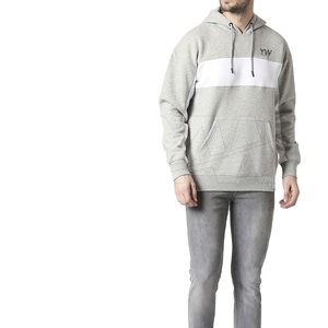 Sweat à capuche d'hiver respirant personnalisé pour hommes Veste de fitness de haute qualité en polyester/coton teint en tissu - Product Image 4
