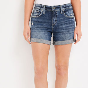 Shorts de Mezclilla Casuales Rectos para Mujer, de Verano, de Alta Calidad, de Secado Rápido, Transpirables, Suaves, con Logotipo y Color Personalizados - Product Image 6