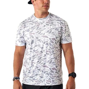 เสื้อยืดแขนสั้นผู้ชายลายพราง แห้งเร็ว คอกลม ทรงปกติ สวมใส่สบาย ผลิตจากผ้าโพลีเอสเตอร์ถัก - Product Image 1