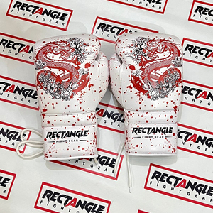 Gants de boxe rectangulaires imprimés motif serpent, personnalisés pour l'entraînement et le sparring de Muay Thai, vente en gros, équipement de combat OEM ODM - Product Image 4