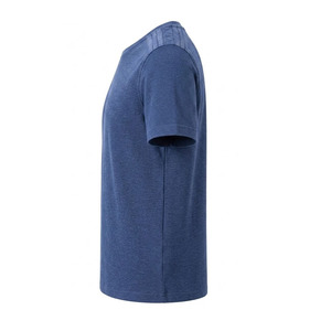 T-shirt à manches courtes pour homme Exo-ImpeX, col rond, tricoté, respirant, streetwear, coupe classique, logo imprimé sur le devant, bleu, t-shirts de performance - Product Image 4