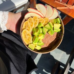 ชุดชามกะลามะพร้าวขัดเงา น้ำหนักเบา เป็นมิตรกับสิ่งแวดล้อม ปลอดสารพิษ พร้อมช้อน สำหรับแคมป์ปิ้ง ดีไซน์โบฮีเมียน รับทำโลโก้ตามสั่ง - Product Image 5