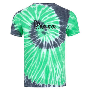 T-shirt unisexe surdimensionné tie-dye, prix d'usine, vente en gros |   Tissu tissé, T-shirt d'été à manches courtes en tissu 100% coton - Product Image 5