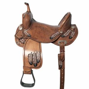 Silla de Montar para Caballo de Cuero 100% Personalizada de Alta Calidad con Árbol de Plástico, Nuevo Diseño Estilo Western, Modelo de Bajo Precio, Talla y Color Originales - Product Image 4
