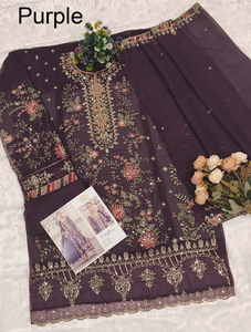 Impresionante combinación de colores, conjunto de salwar kameez para mujer, ropa festiva, conjunto de top, pantalón y dupatta con bordados, estilo punjabi, listo para usar. - Product Image 4