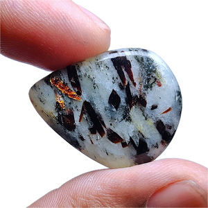 Astrophyllita de cobre, piedra preciosa natural de Noruega para joyería con alambre, anillos, colgantes, pendientes, pulseras de macramé - Product Image 2