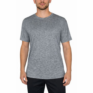 Men's Casual Performance Tee <b>100</b>% <b>Polyester</b> Custom Logo Quick Dry Breathable Short Sleeve Tops t <b>shirt</b> low price - Product Image 3