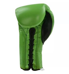 Cowhide Leather Celeto rays Muay Thai Boxing <b>Gloves</b> OEM Professional Adjustable Lace <b>up</b> Wicking UV Protection Custom RL-BS-145 - Product Image 3