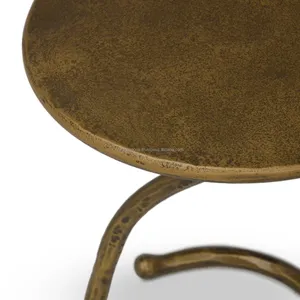 Nordic Style Modern Minimalist Round Coffee <b>Table</b> with Wood Top and Metal Frame Home Furniture for Living Room Zahid Exports - Product Image 4