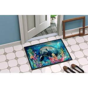 Felpudo Manatee antideslizante lavable para interior/exterior alfombra de entrada 24H X 36W alfombrilla para puerta delantera - Product Image 4