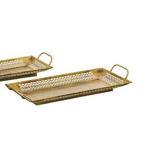 Wholesale High-Quality Brass Storage Tray Food Grade Metal for Fine Dining Restaurant and Industrial Catering Use <b>Set</b> Of 2 - Product Image 4