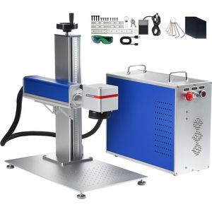 Máquina de Marcado Láser de Fibra de 70W, Compatible con LightBurn, Área de Trabajo de 5.9'' x 5.9'', Máquina de Grabado Láser de Fibra de 30W - Product Image 1
