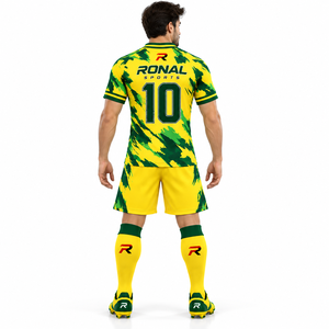 Uniformes de Fútbol Personalizados de Alta Gama para Hombre, Fabricantes de Camisetas de Fútbol con Diseño Deportivo, Transpirables, para Todas las Temporadas - Product Image 4