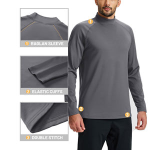 Camiseta de Compresión de Manga Larga Multicolor Hecha a Medida, Camiseta Deportiva de Secado Rápido con Buena Costura, Camisetas para Hombre - Product Image 3