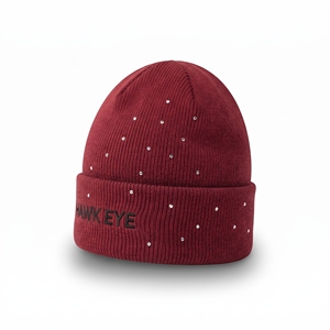 Wholesale Custom Logo <b>Satin</b> <b>Lined</b> Wool Knit <b>Beanie</b> Winter Hat Warm Unisex Cuffed Cap - Product Image 6