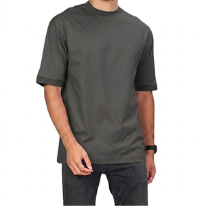 เสื้อยืดผู้ชายแบบยาวสั่งทำพิเศษ ผ้าเจอร์ซีย์คอตตอน 100% ออกแบบเองได้ กำลังฮิต ขายดี เสื้อยืดเปล่าสีพื้นคุณภาพสูงสำหรับผู้ชาย - Product Image 3