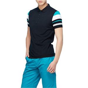 Camisa de Hombre Personalizada de Moda, Tejido de Punto, Color Sólido, Manga Corta, Alta Calidad, Casual, Transpirable, con Logotipo Bordado Personalizado - Product Image 5