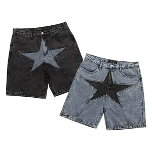 Shorts en jean baggy pour hommes, style vintage, streetwear, fabricant OEM - Product Image 4