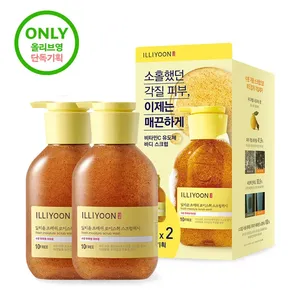 ILLIYOON Good Quality Fresh Moisture <b>Scrub</b> Wash 400ml*2ea Set Freshly Formulated <b>Bodys</b> Treatments - Product Image 1