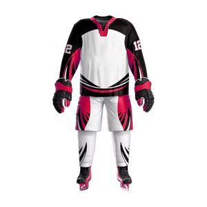 Latest Design High Quality Printed Ice Hockey Uniform 100% Polyester Anti-Bacterial Custom Team Name Men's - Product Image 1