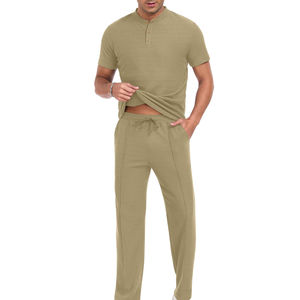 Conjunto Deportivo de Verano para Hombre de Dos Piezas, 100% Algodón de Alta Calidad, Ligero, Transpirable, de Secado Rápido, con Logotipo Personalizable - Product Image 6