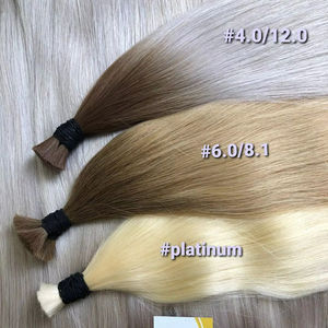 ตัวเลือกที่ดีที่สุด ปี 2025 สีผมสลาฟ ต่อผมแท้ สีอ่อน ผมเวียดนามแบบเป็นมัด ราคาขายส่ง - Product Image 1