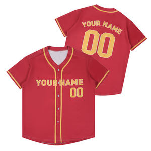 Wholesale Custom Mesh Baseball Jersey Blank Quick Dry Oversized Hip Hop Digital Printed Sports Uniform Men Shirt - Product Image 1