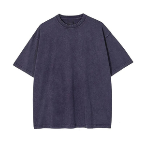 Camiseta Holgada de Estilo Urbano Moderno, Camiseta Deportiva de Alto Rendimiento, Ropa Deportiva con Cuello Redondo de Algodón - Product Image 4