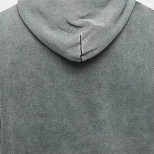 Nouveau modèle 2026 – Sweat à capuche unisexe thermique surdimensionné de haute qualité, effet délavé soleil, imprimé vieilli, en tissu polaire - Product Image 4
