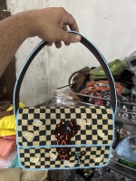 Tas Selempang Bordir Bohemian Modern India Buatan Tangan dengan Manik-Manik, Ringan, Kapasitas Besar, Tas Wanita untuk Acara Malam