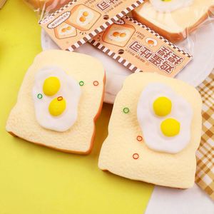 ของเล่นบีบคลายเครียดรูปไข่กระต่าย TPR ยืดหยุ่นสูง คืนรูปช้า นุ่มนิ่ม ดูดติดนิ้ว น่ารัก ของเล่นลดความเครียดรูปอาหาร - Product Image 5