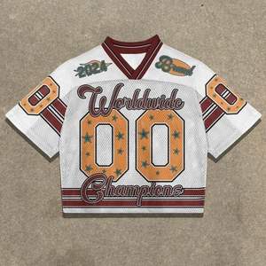 T-shirt sportif rétro américain vintage surdimensionné personnalisé de haute qualité - Product Image 5