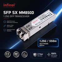 SFP-SX-MM850D 1000Base-SX 1.25G Sr 850nm 550m Multimode LC DDM Compatible Aruba JD118B Émetteur-récepteur optique Sfp Multimode 1g