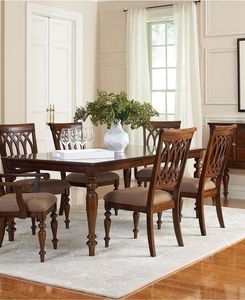 Luxury Handcrafted Solid Wood 6 Seater Dining <b>Table</b> Set Premium <b>Walnut</b> Finish Rectangular <b>Table</b> Set - Product Image 1