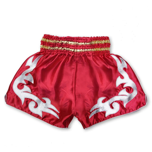 Pantalones Cortos de Muay Thai para Artes Marciales, Negros, 100% Poliéster, Unisex, Elásticos, Transpirables, de Secado Rápido, 220g - Product Image 6