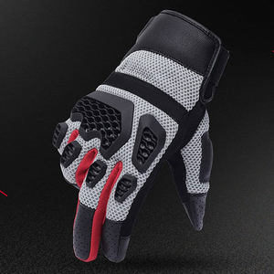 Guantes Profesionales de Carreras |   Construcción de Cuero de Cabra de Alta Resistencia |   Fabricante al por Mayor - Product Image 6
