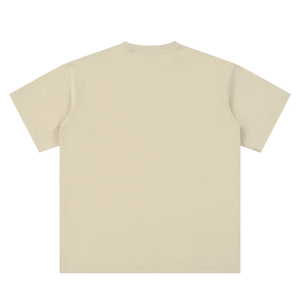 190Gsm Thin Velvet Acid Wash Silk Screen Printed Luxury Men Oversized Solid Color Custom 100% Cotton Boxy Fit T-shirt - Product Image 6