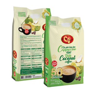 Boîte en vrac de cappuccino instantané de poudre de café lyophilisée 4-en-1 personnalisable livraison rapide eau chaude servant du chocolat - Product Image 6