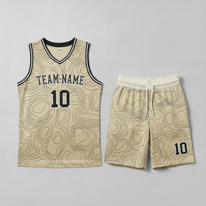 Conjuntos de Uniformes de Baloncesto Personalizados al por Mayor, Transpirables, con Apliques, Ropa Deportiva Estampada con Logotipo, Traje de Entrenamiento Deportivo - Product Image 6