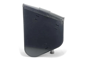 Vente chaude Noir Moto Côté Droit Bras Oscillant sac Étanche En Cuir Véritable Sacoche Moto Bagages Sac À Outils. - Product Image 5