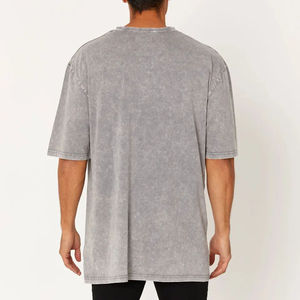 New Style Custom Acid Wash T-<b>Shirt</b> <b>100</b>% Cotton/<b>Polyester</b> Short Sleeve Eco-Friendly OEM/ODM Service gym fitted T <b>shirts</b> unisex - Product Image 2