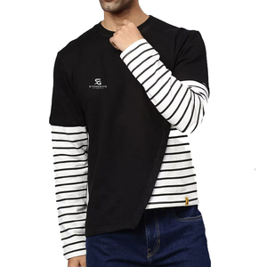 Suéter Casual de Algodón Tejido para Hombre, Cuello Redondo, Color Beige, Corte Holgado, Manga Regular, Ropa Casual 2026 - Product Image 1