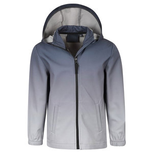 New Design Men’s Gradient Gray Hooded Windbreaker <b>Jacket</b> for Winters Streetwear Stylish Outdoor Zip-Up <b>Jacket</b> - Product Image 3